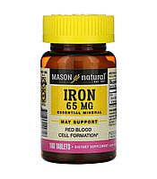 Mason natural железо, 65 мг, 100 таблеток