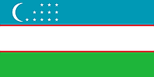 Флаг Узбекистана, 1х2м