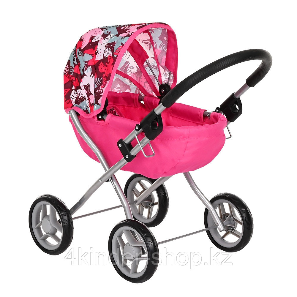 Кукольная коляска Pituso Bright pink/Ярко-розовый - фото 1 - id-p101621770