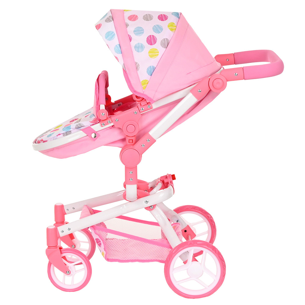 Кукольная коляска-трансформер Pituso Фантазия Розовый - фото 5 - id-p101621866