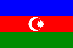 Флаг Азербайджана, 1х2м