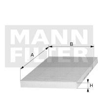 MANN-FILTER cалонный фильтр CU 19 004-2 (2 шт.)
