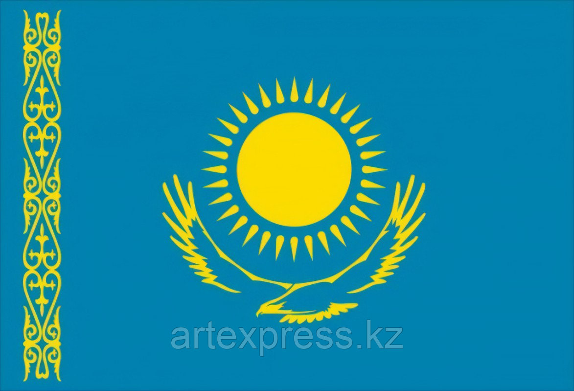 Флаг Казахстана, 1х2м - фото 1 - id-p101623059