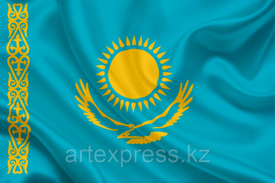 Флаг Казахстана, 1х2м - фото 2 - id-p101623059