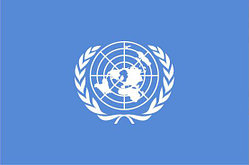 Флаг Организации Объединённых Наций, 1х2м