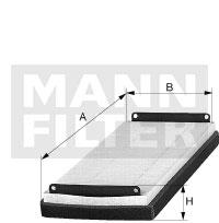 MANN-FILTER cалонный фильтр CU 2038