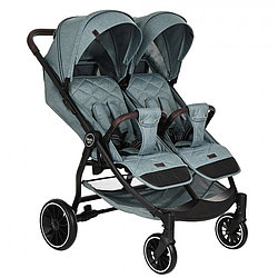 Коляска для двойни Pituso Duocity колеса PU Emerald Green/Изумрудно-Зеленый