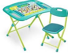 Комплект детской мебели Ника Пушистая азбука стол+мягкий стул от 3 до 7 лет