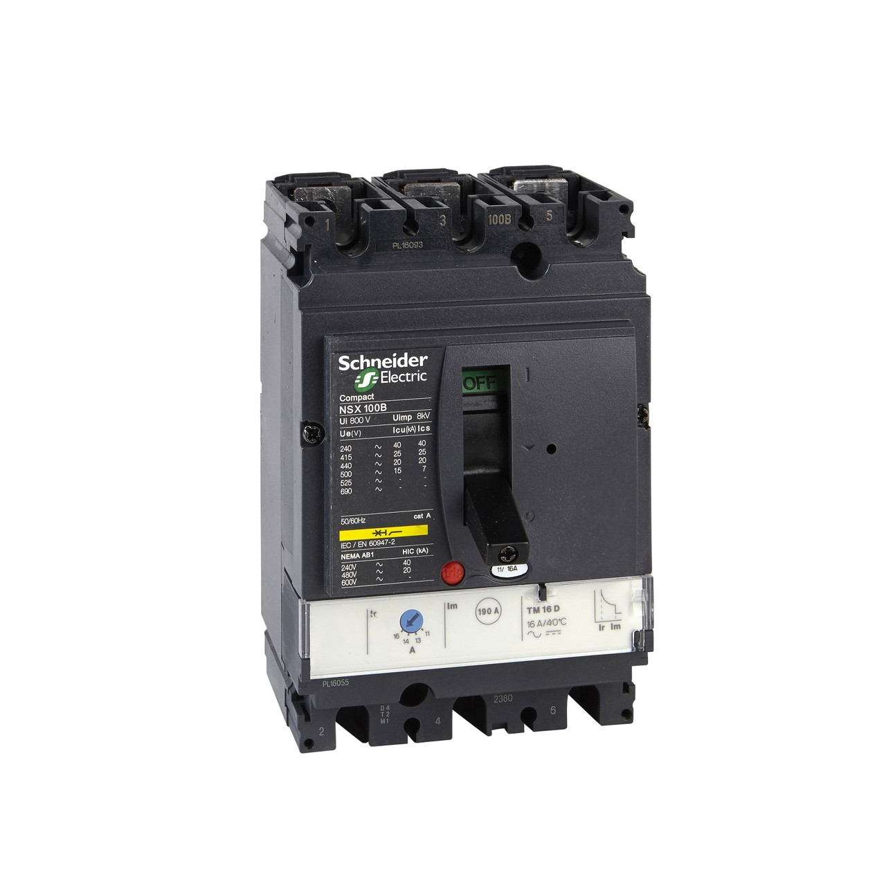Автоматический выключатель NSX100N 3P3T TM80D (Шнейдер) /LV429841/ - фото 1 - id-p101617910
