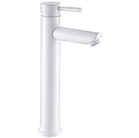 Смеситель раковина высокий белый SUS-001-HIGH WHITE материал нержавейка MIXXUS