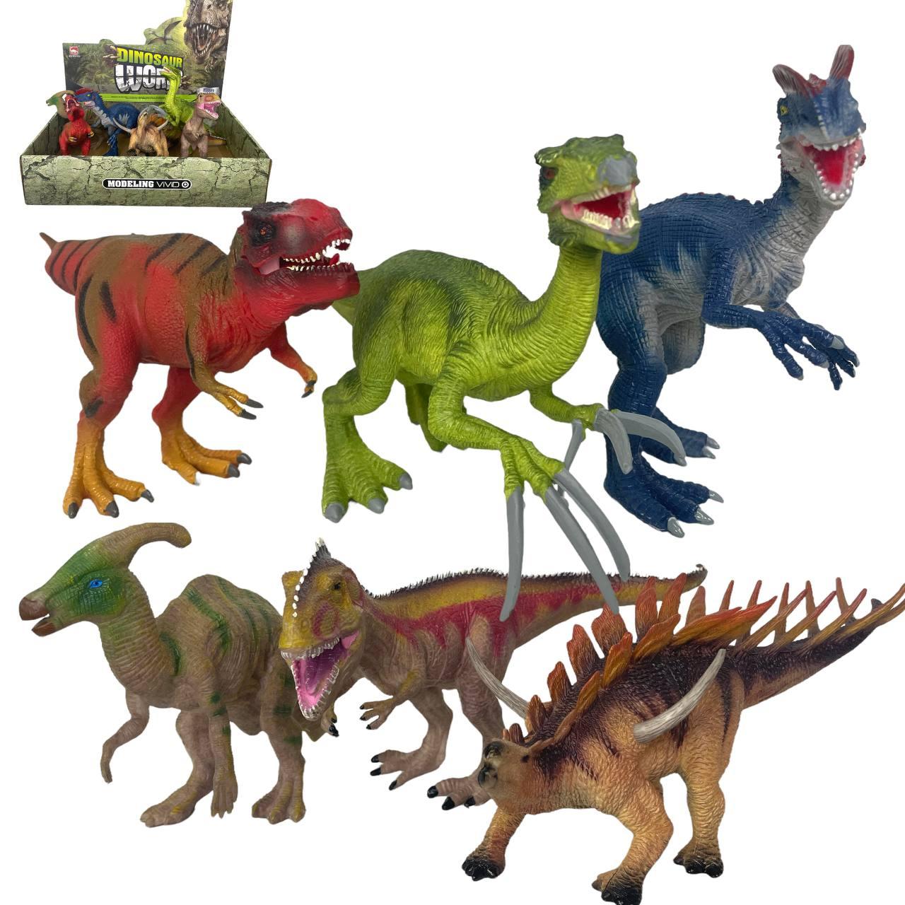 6889 Динозавры Юрского периода 6видов, цена за 1шт, 27*14см