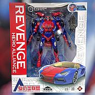 JJ618A Revenge Hero Робот машина трансформер Человек паук 38*31см, фото 2