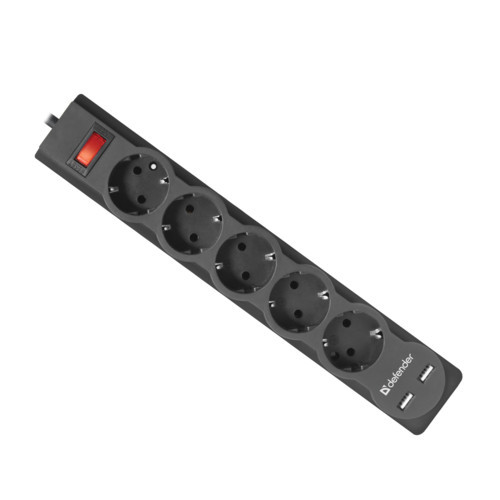 Сетевой фильтр Defender DFS 753 5 розеток 3 м