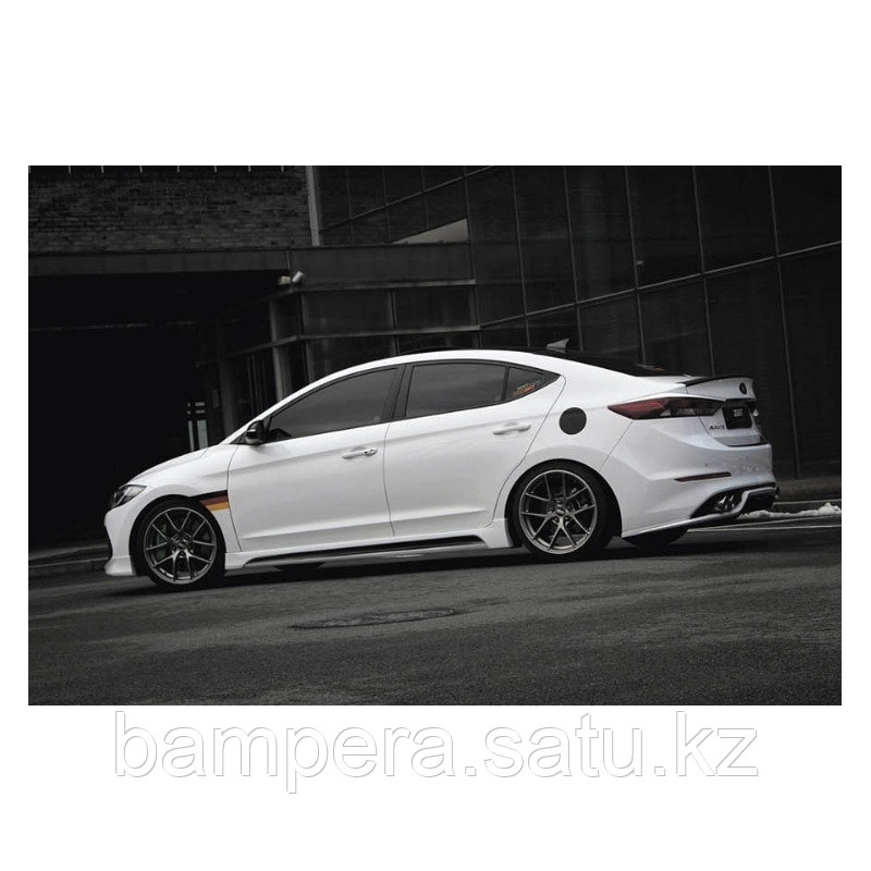 Накладка (юбка) на задний бампер "Zest" для Hyundai Elantra 2016-2018 - фото 2 - id-p101626688