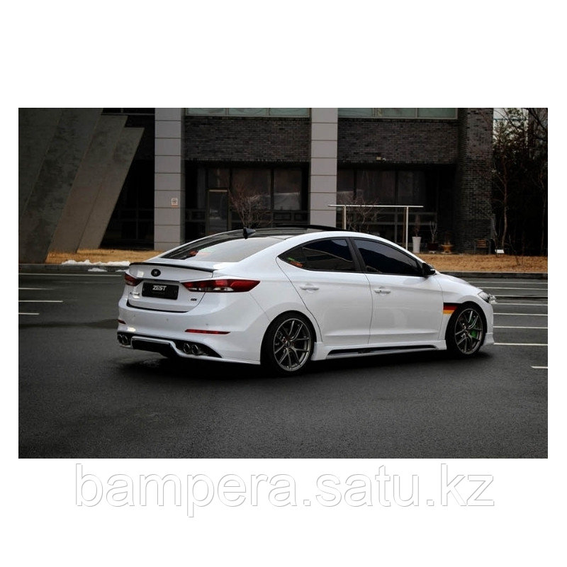 Накладки на пороги "Zest" для Hyundai Elantra 2016-2018 - фото 5 - id-p101626705