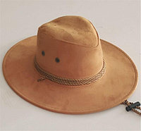 Ковбойская шляпа бежевая 58-60