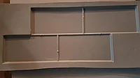 Форма для изготовления цокольной панели, большая, 930х390х16 мм.