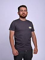 Футболка серого цвета с Вашим логотипом