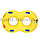Надувной круг для двоих ABC DSA008 желтый, фото 5