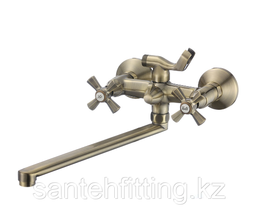Смеситель ванная бронзовый PREMIUM RETRO BRONZE-140 # MIXXUS