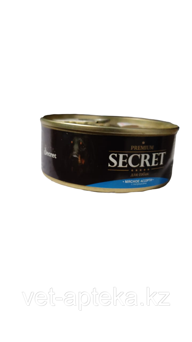 Консервы Secret Premium для собак мясное ассорти с потрошками, 100г