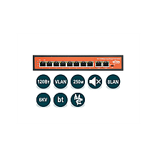 Коммутатор PoE Wi-Tek WI-PS210(v2)