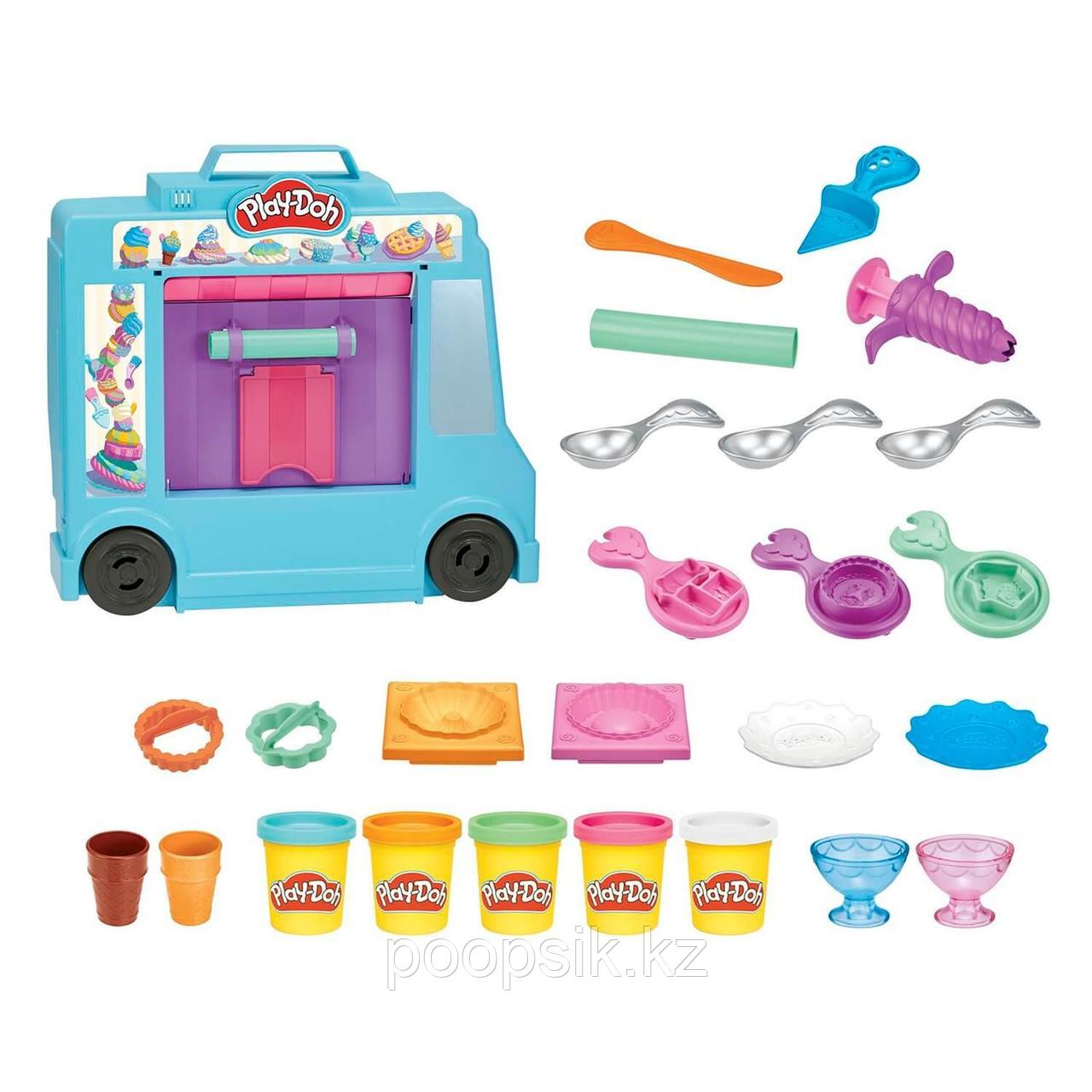 Пластилин Play-Doh Грузовичок с мороженым F1390 - фото 3 - id-p101636098