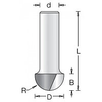 Фреза WPW RB10005 филе R4,8 D9,5 B6 шанағы 8_S,RB10005