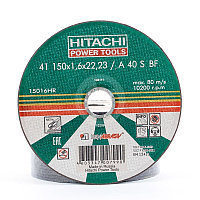 Диск отрезной по металлу А24,14А 150х1,6х22,2мм Hitachi HTC-15016HR 15016HR