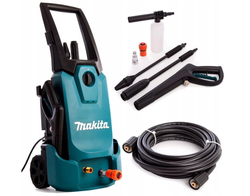 Makita HW 1200 HW1200 жоғары қысымды жуу машинасы - фото 1 - id-p101646359