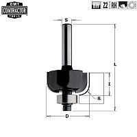 Фреза концевая CMT-contractor внешн.радиус R=12,7 S=8 D=38,1x15,5 CMT Contractor K937-380