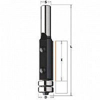 Обгонная фреза CMT с нижним подшипником и сменными ножами S=12 D=19x50 Z2 657.991.11