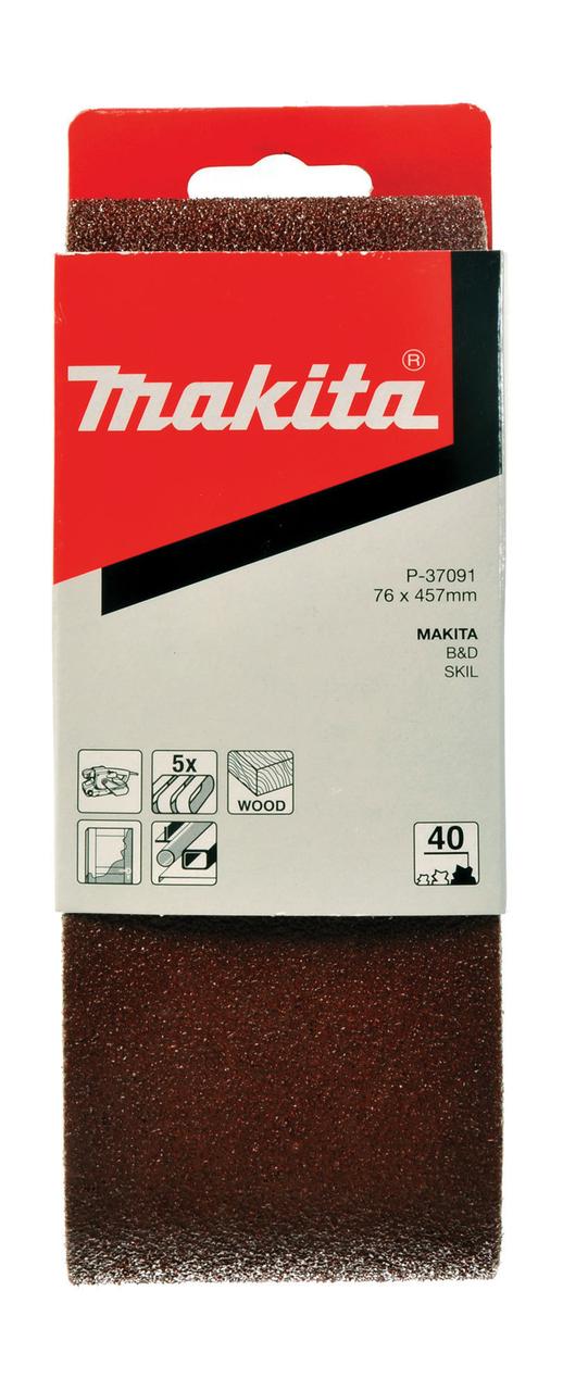 Шлифовальная лента Makita # 40 76x457 мм P-37091 - фото 1 - id-p101641462