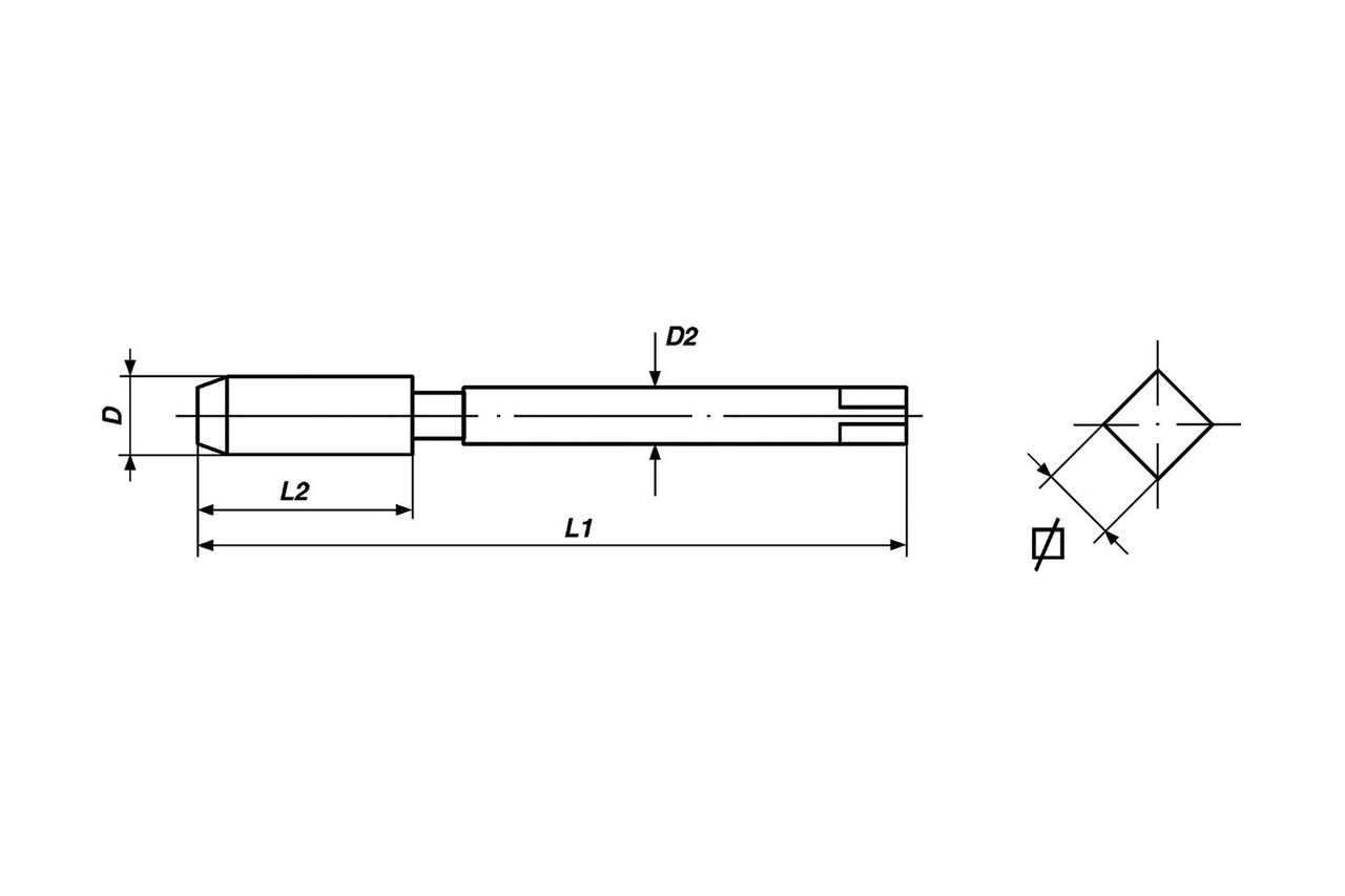 Метчик машинный Зеленое кольцо 371 Form B M12 VOLKEL 35350 - фото 3 - id-p101645633