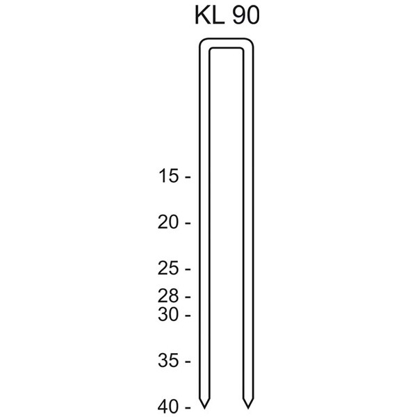 Скобы тип KL 90/40 CNKH/2000 C420035 - фото 1 - id-p101638753