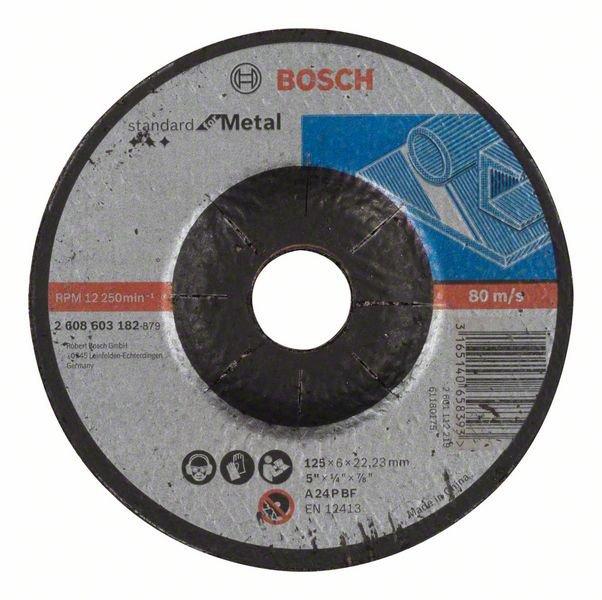 Круг шлифовальный Standard for Metal 125х6,0х22,2 мм 2608603182