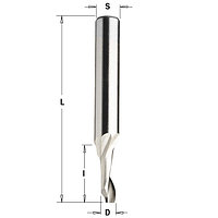 Фреза спиральная по алюминию HSS+Co Z1 S=8 D=12x14x80 RH 188.120.51