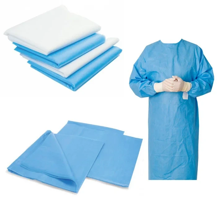 Одноразовый защитный халат из нетканого материала