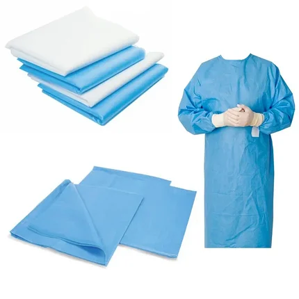 Одноразовый защитный халат из нетканого материала, фото 1