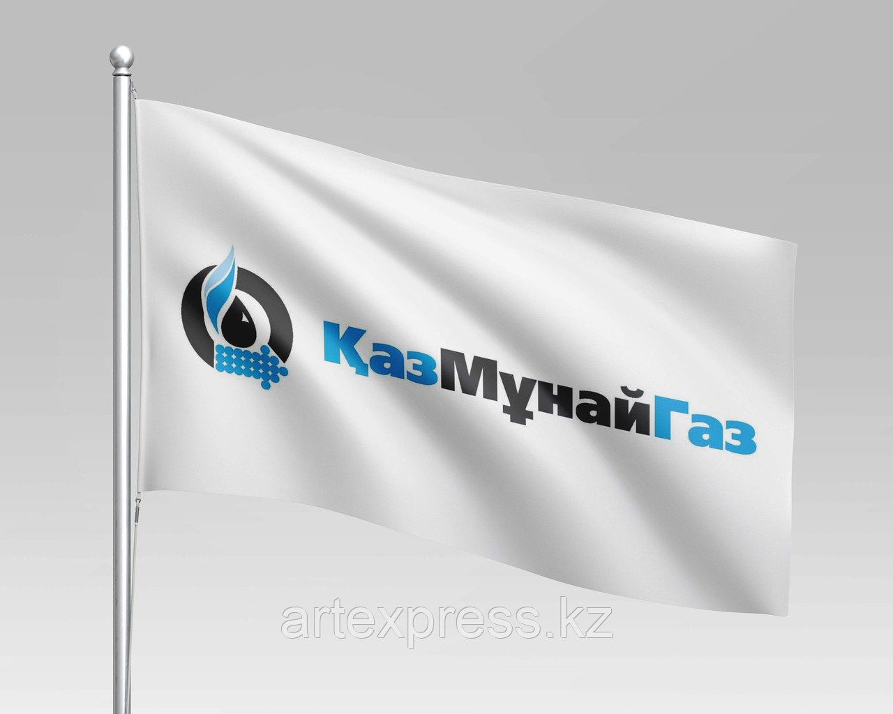Флаг КазМұнайГаз, 1х2м