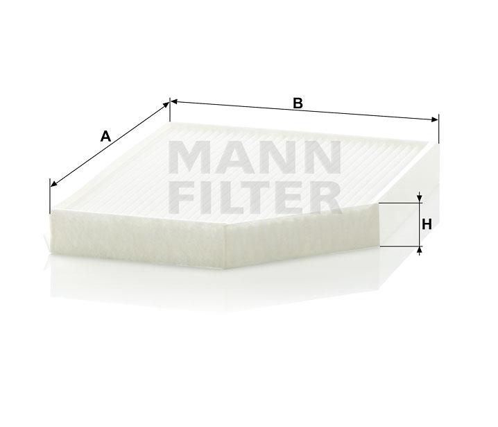 MANN-FILTER cалонный фильтр CU 2450 - фото 2 - id-p101662334