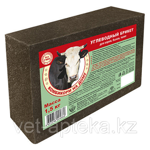 УКК для с/х и диких животных серии «Фелуцен»: Углеводный брикет для коров, быков, телят (1,5кг)