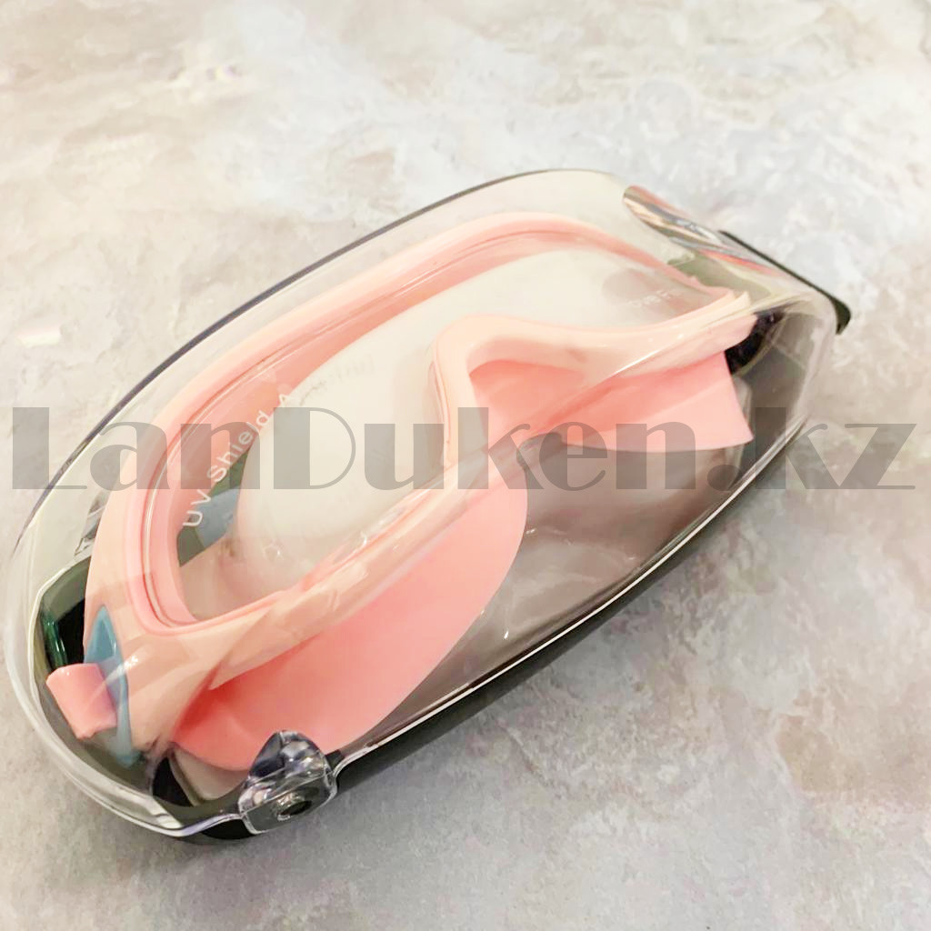 Очки для плавания с берушами в чехле Yongbo AK2196 розовый - фото 7 - id-p52166682
