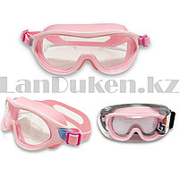 Очки для плавания с берушами в чехле Yongbo AK2196 розовый