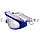 Очки для плавания с берушами в чехле Yongbo AK2196 синий, фото 3