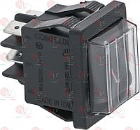 Черный двухполюсный выключатель 16А 250В 3319154 LF