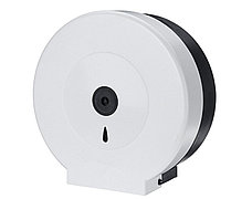 Диспенсер антивандальный для туалетной бумаги Джамбо белый пластик, фото 3