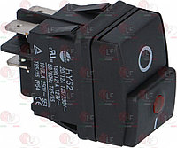 Черный двухполюсный выключатель 12A 250V 1319865 LF
