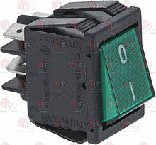 Двухполюсный выключатель зелёный 16А 250В  1319202 LF