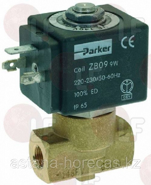 2-вентильный электромагнитный клапан Parker ø 1/8"FF 230V 08368500 Futurmat